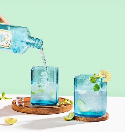 Bombay Sapphire Gin Drinking Glasses