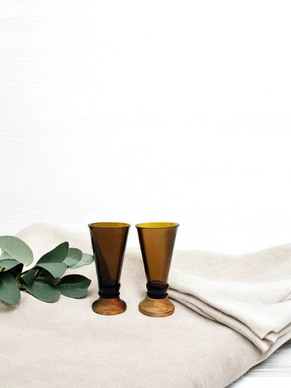 Amber Shot Glasses