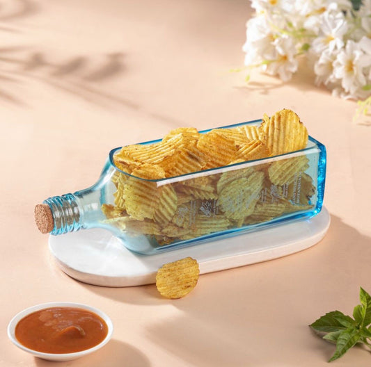 Bombay Sapphire Bottle Glass Platter