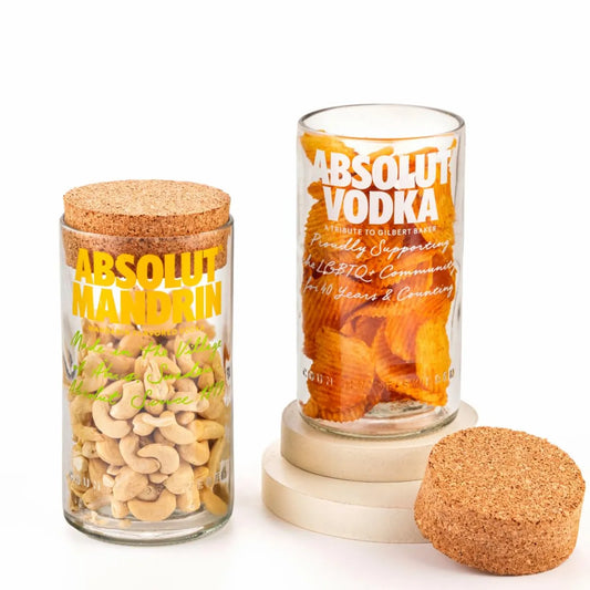Absolute Vodka Jar Top Cut