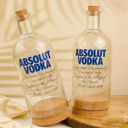 Absolute Vodka Jar Top Cut