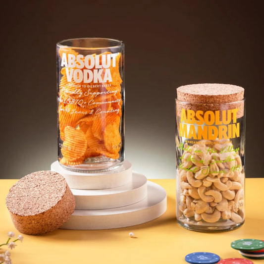 Absolute Vodka Jar Top Cut
