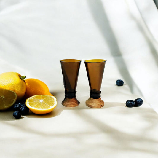 Amber Shot Glasses