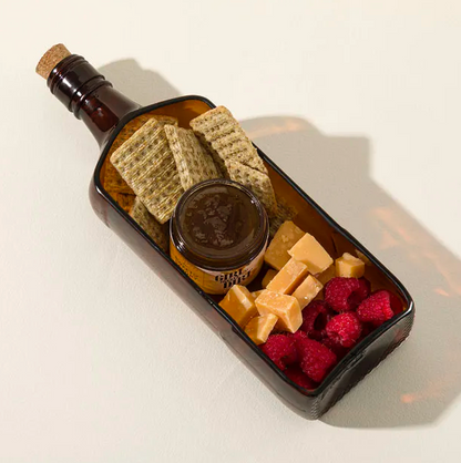 Ballentine Bottle Glass Platter