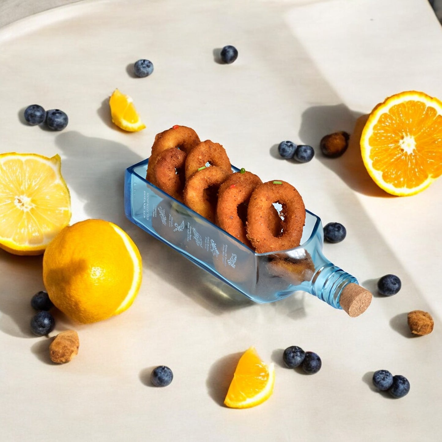 Bombay Sapphire Bottle Glass Platter