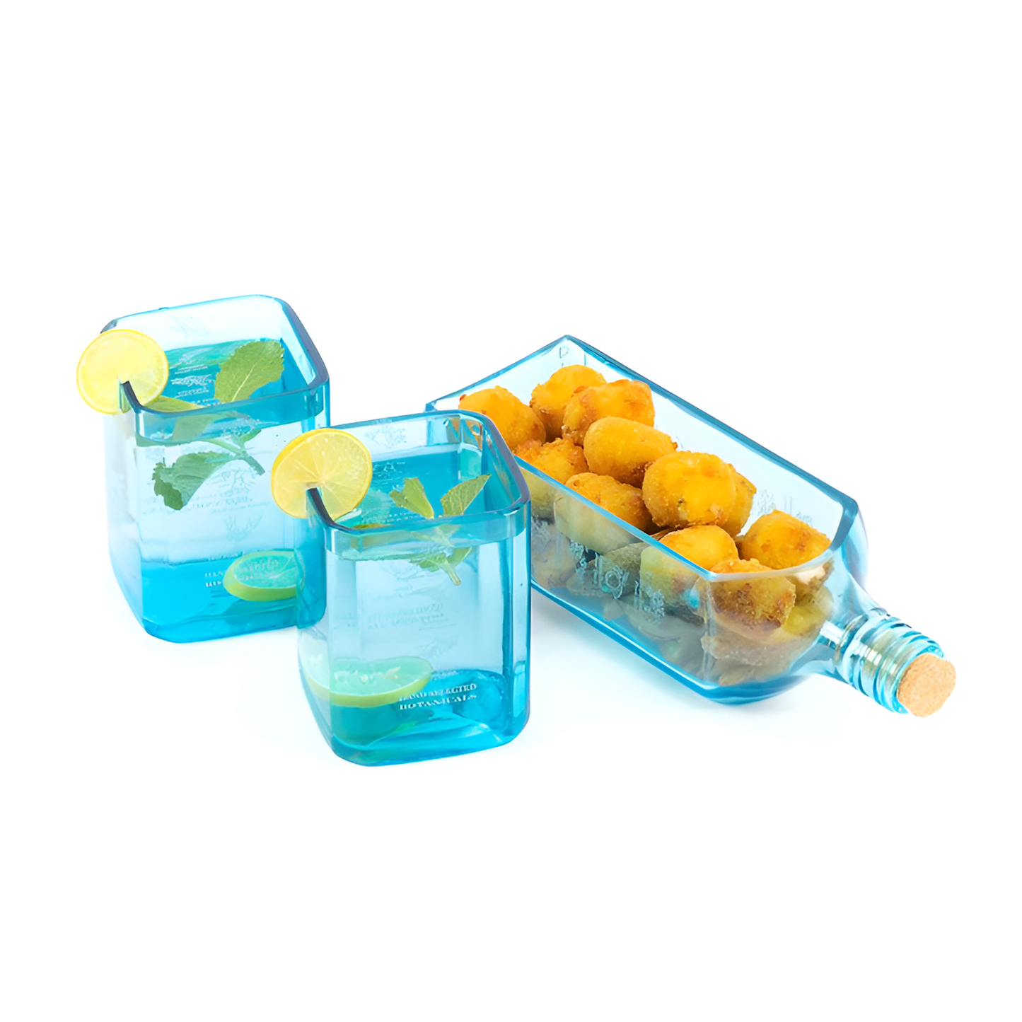 Bombay Sapphire Bottle Glass Platter